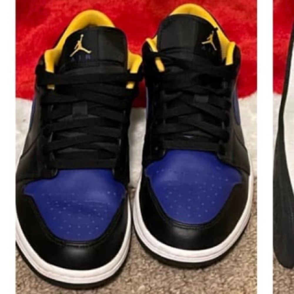 Air Jordan 1 low purple and yellow - size 11